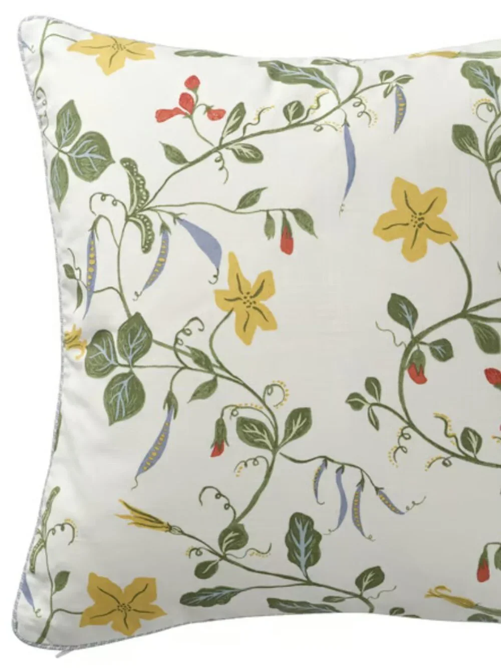ÄNGSPALPMAL 505.986.76 Cushion cover, white/floral pattern, 20x20 